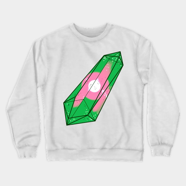 Green magic crystal Crewneck Sweatshirt by 2dsandy